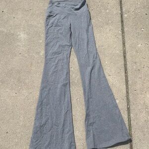 grey bell bottom flare pants cotton